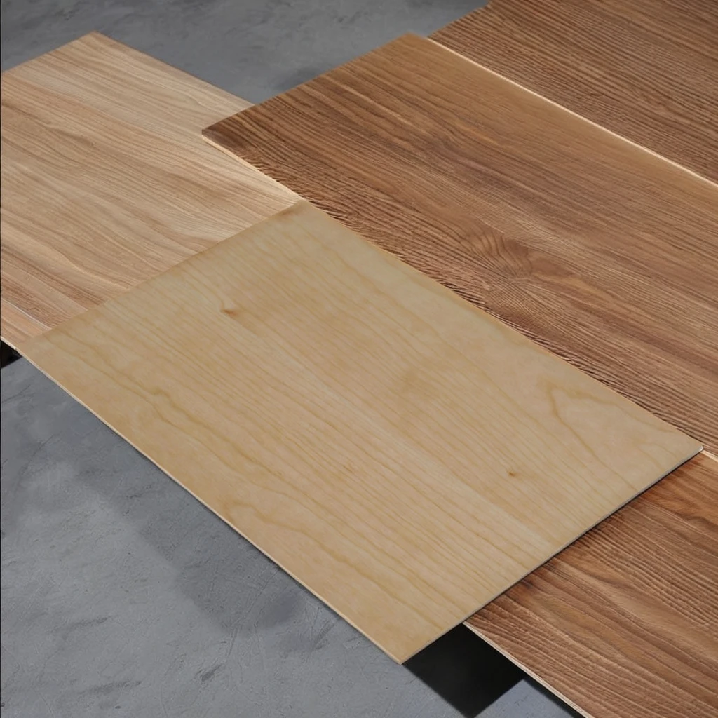 4x8 Size 0.5-5mm High Quality 3 Layer Cherry Solid Wood Board Veneer Solid Wood Flooring