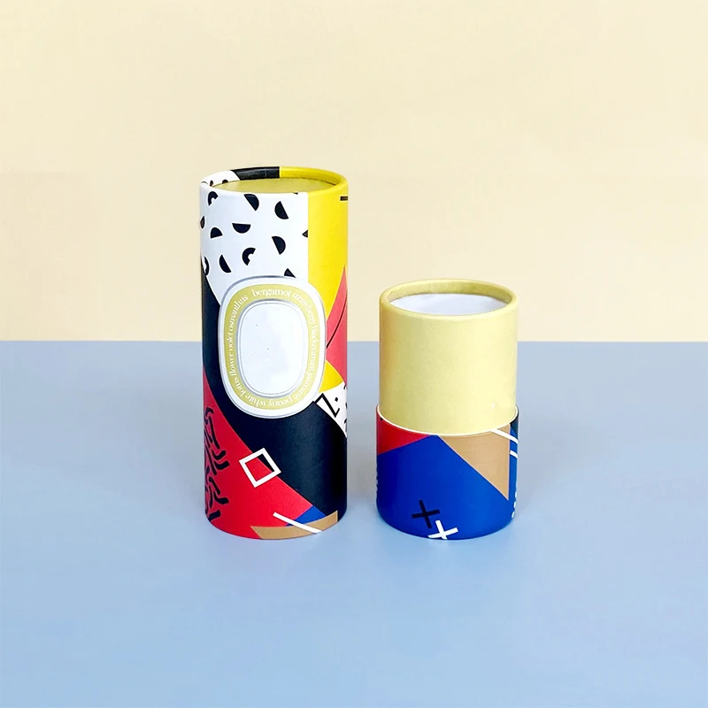 Cosmetic kraft packaging cardboard lip balm container paper tube