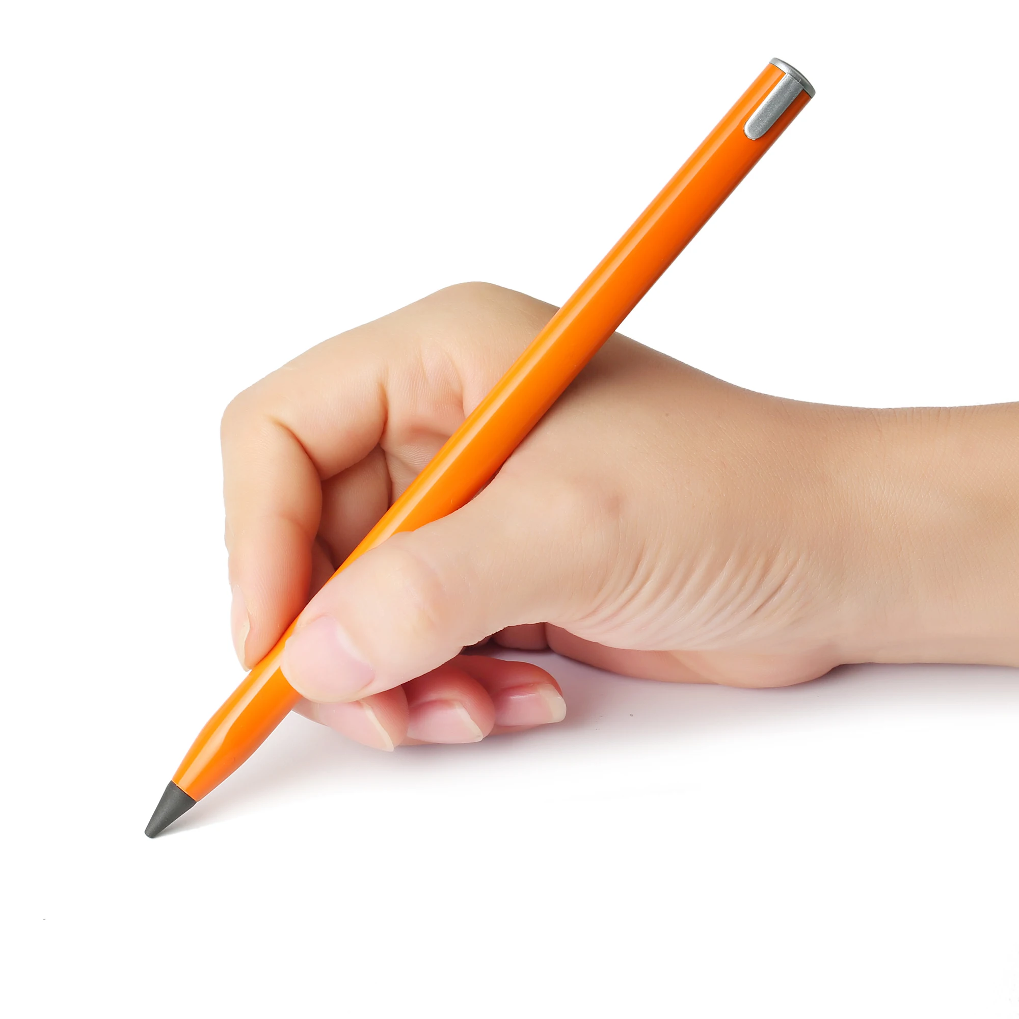 Ручка без чернил, рекламный или подарочный набор, долговечный карандаш с перьями, треугольный металлический корпус для студентов, карандаш для рисования, дневников