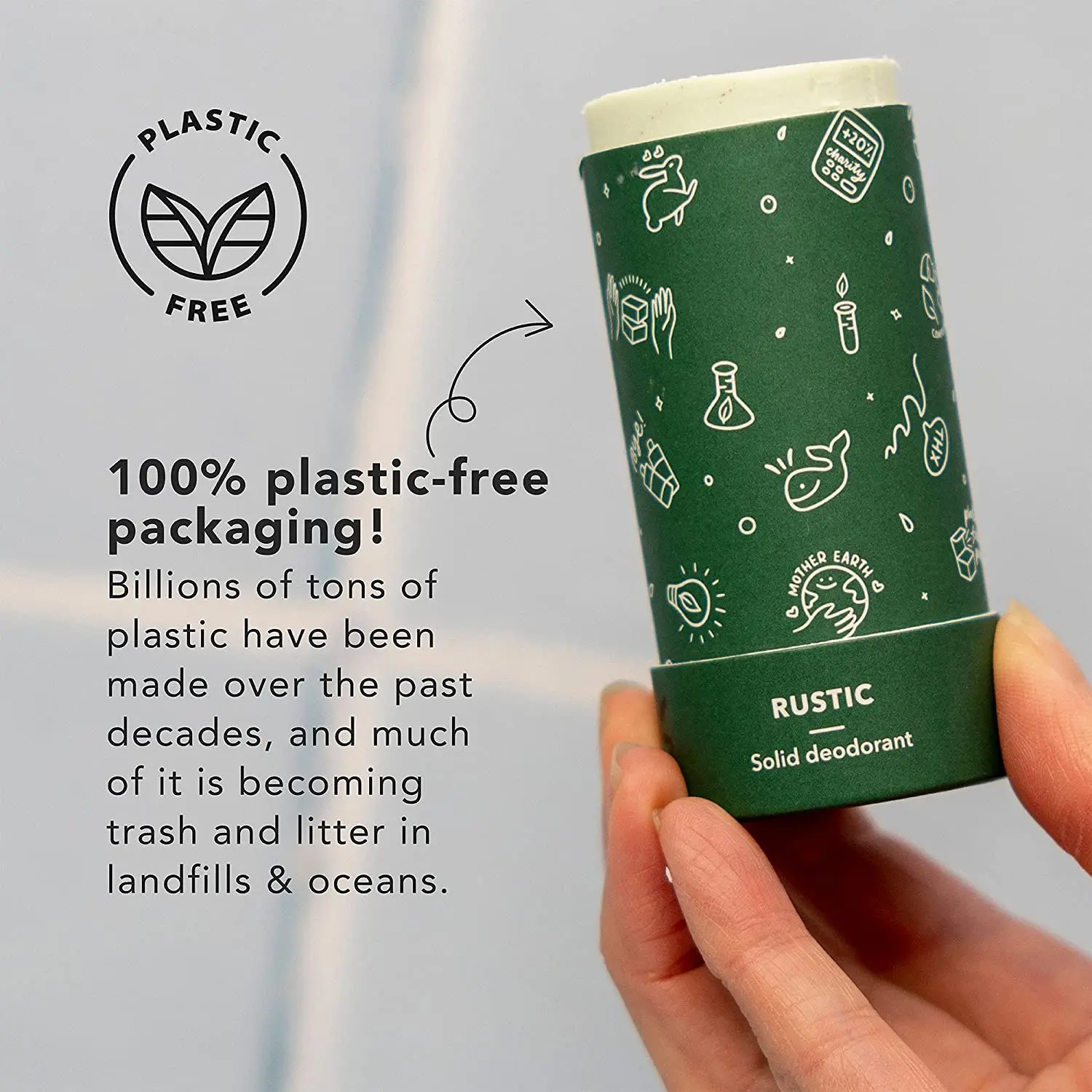 Plastic Aluminium Free Tube Natural Deodorant Arm Hammer Solid Deodorant Stick for Men  Women