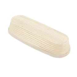 Custom Pack of 2 9inch 13.8inch oval baguette bread proofing basket kit sets with plastic scraper oil brushes stencils