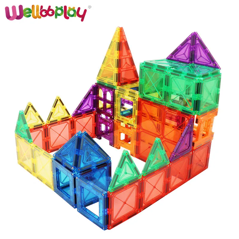 EN71/CE/ASTM/CPC Certificated 3D STEM Educational Toys Magnetic Blocks Magnetic Tiles for Kids