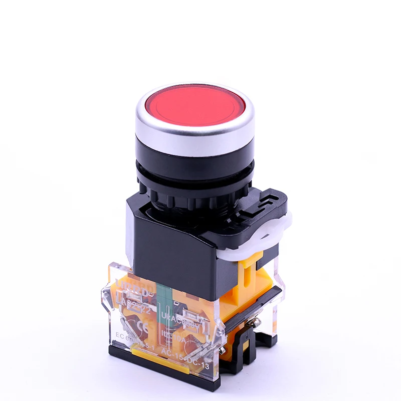 22mm Momentary Non-illuminated Push Button Switch 1NO