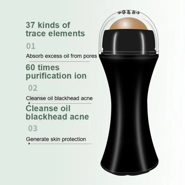 Volcanic Roller Oil Control Rolling Stone Matte Makeup Face Skin Care Tool Facial Cleaning Oil Absorption Roller On Ball