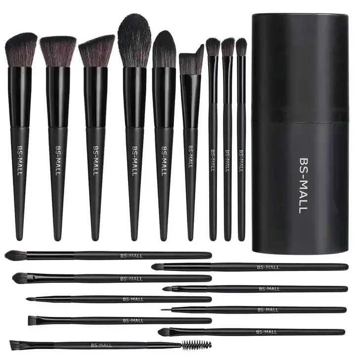 Professional 18  pcs classic makeup brushes makeup and beauty tools soft synthetic hair private brand Makeup Brush Set