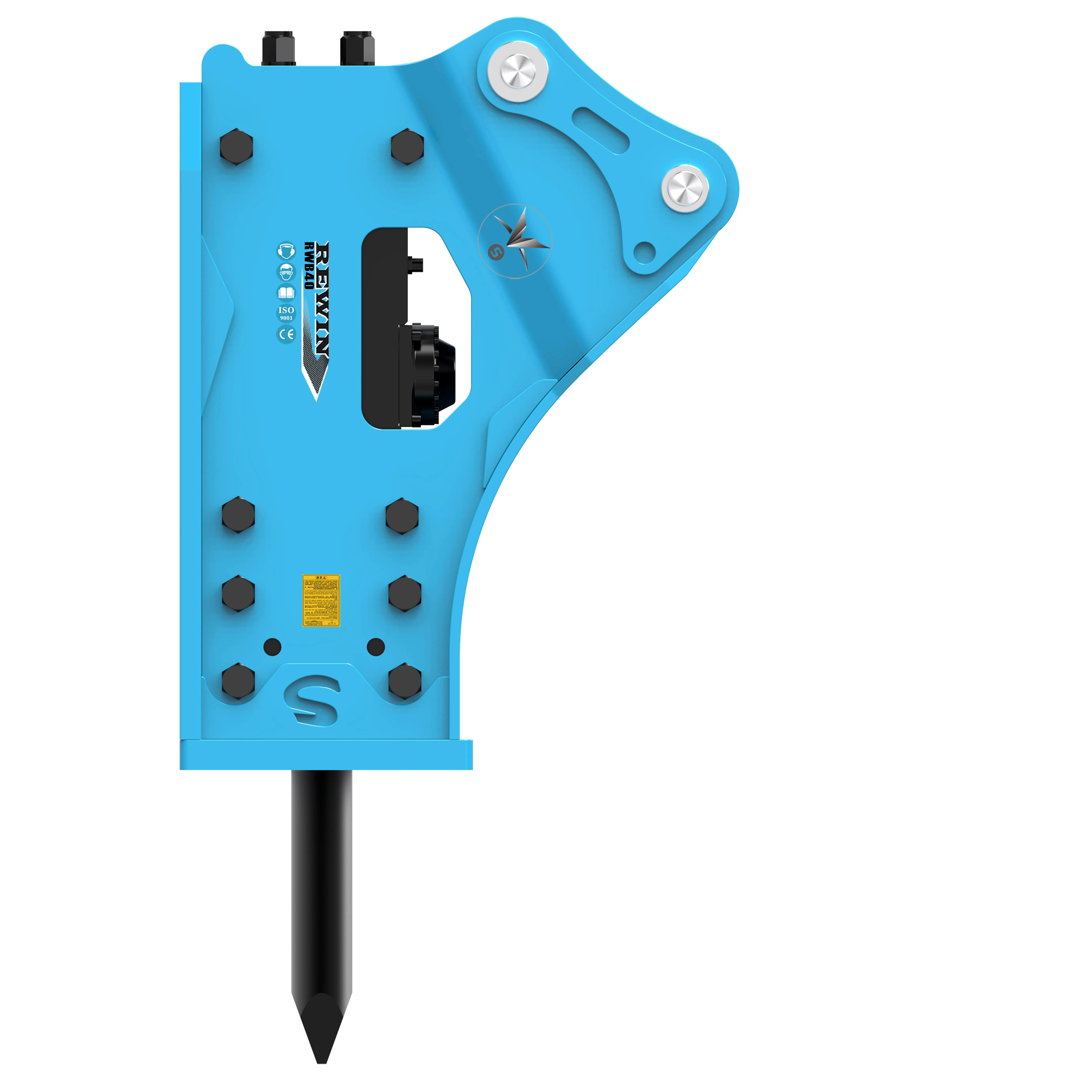 High Quality 40mm side type REWIN small hydraulic rock breaker for 0.8 TO 2.5 Ton excavator RWB40 SB10