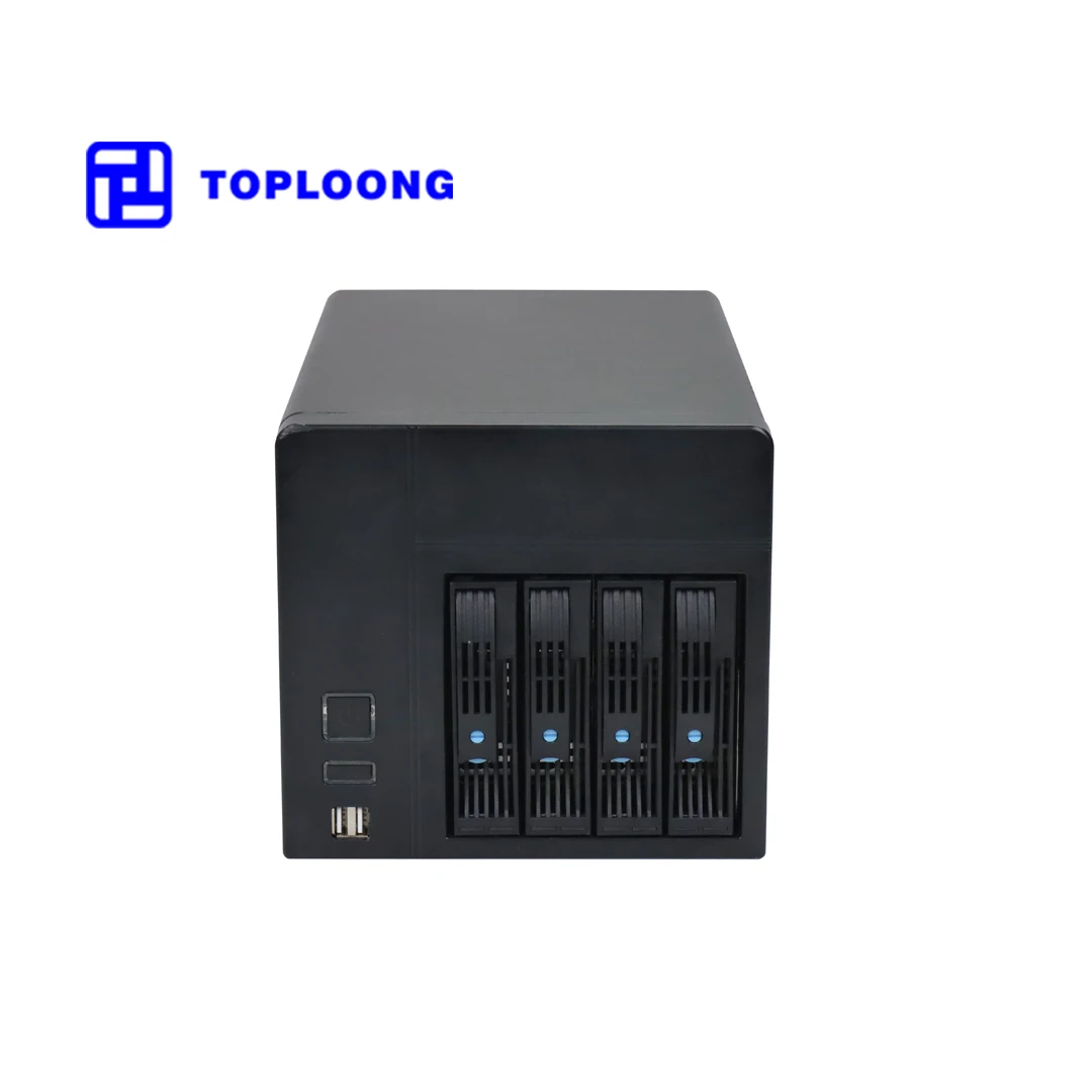 Nas-04 Black Fashionable And High-End Mini-Itx Server Nas Case Computer Storage Chassis 4U Case For Desktop Home Storage