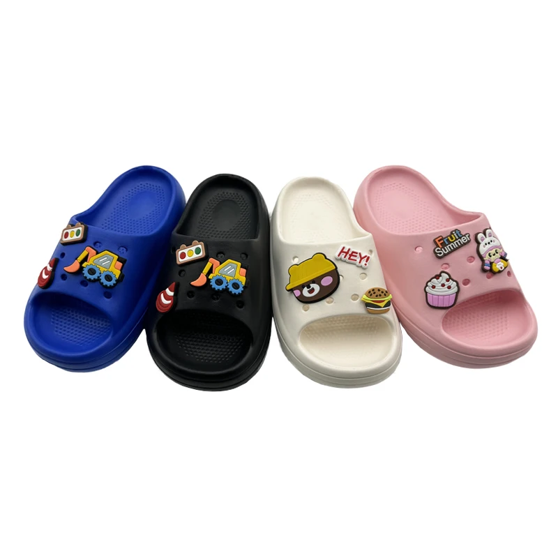 Wholesale Custom Sandals Kids Dinosaur Cartoon Design Slides Eva Slippers Baby Children