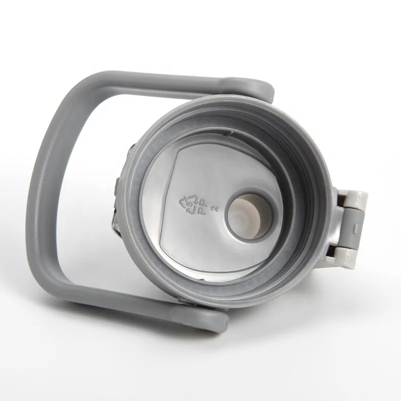 
Cille 2000ml Large Capacity Plastic Water Bottle Wide Mouth Travel Water Bottle with One Touch Lid Handle 