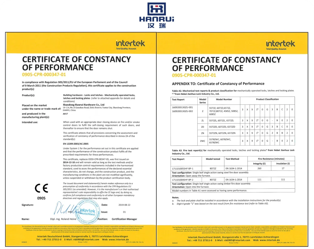 CE EN12209 High Security Thin night latch lock/ stainless steel mortise lock/ fire rated night lock
