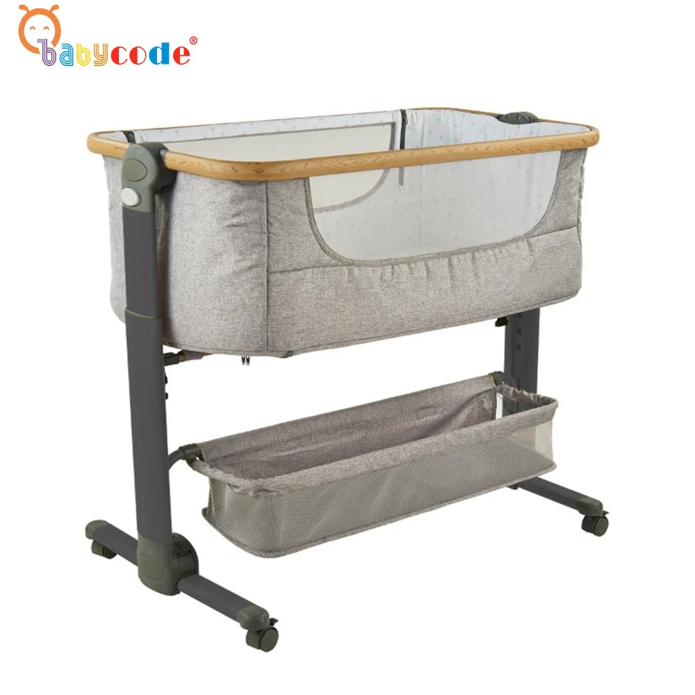 2021 Baby Code Protable/ Bed setting crib Babycribs Baby bedding Bassinet Sleepers /Cradle/ wood look Baby Cribs