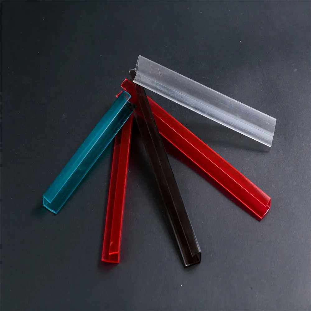 Cheap plastic channel extrusion pc sheet profile U made of polycarbonate manufacture