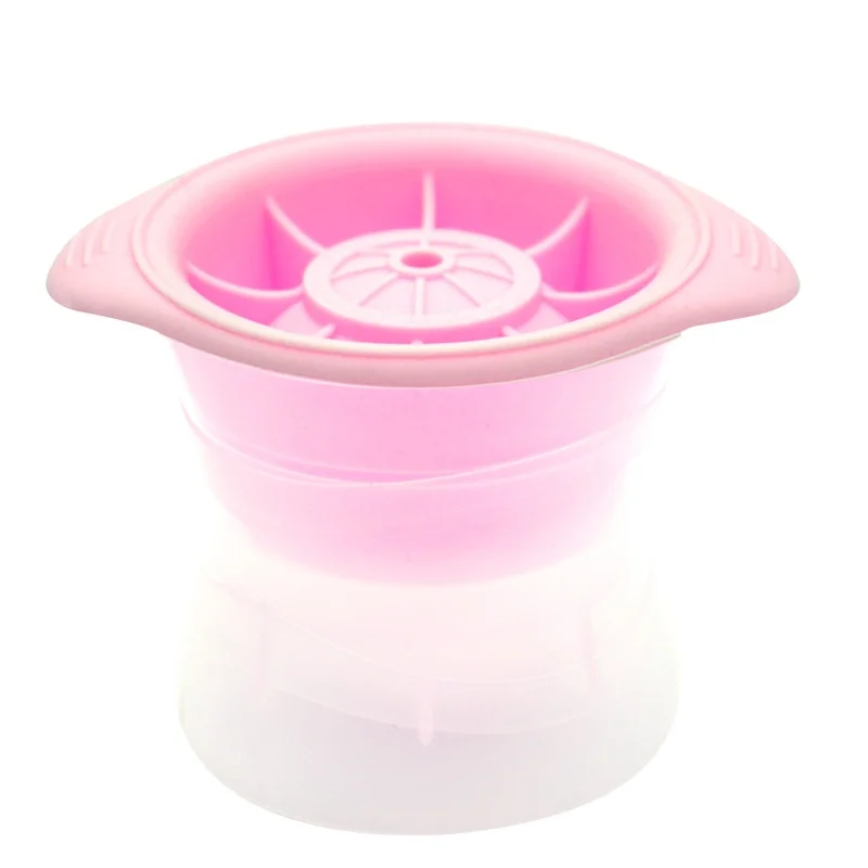 China Manufacture Custom Reusable Easy Release BPA free Large 5cm 7cm Round Ice Ball Maker Silicone Ice Sphere Mold