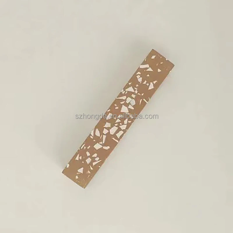 Customized size logo marble terrazzo stone judaica scroll case mezuzah