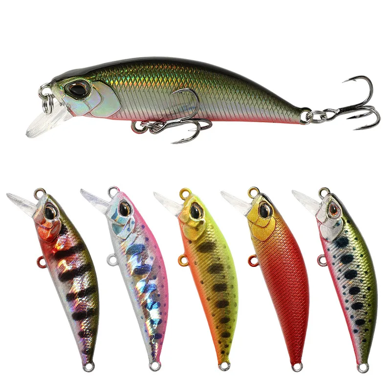 Luya Bait 50mm/5G Mino Minnow Lure Hard Bait Submerged Fishing Lures