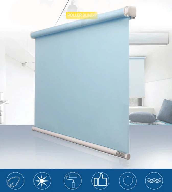 Solar Panel White Automatic Remote Vertical Canada Wifi Smart Manual Roller Blinds Motor Solar Fabric Roller Shades