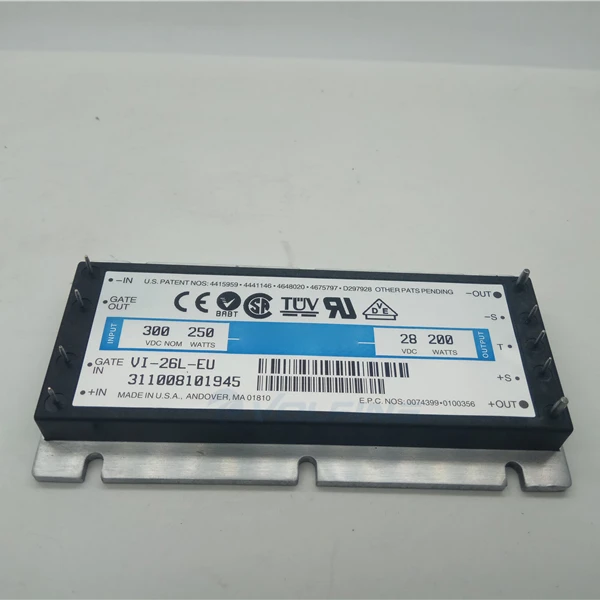 origianl brand 200W 200 to 400V Input Isolated Output 28V DC-DC Converter VI-26L-EU
