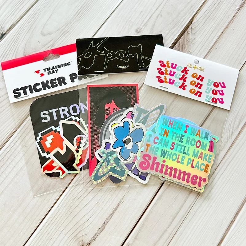 Hot sale Waterproof Adhesive 3D Anime Cartoon Stickers Custom Printing Logo Label Sticker Packs for Promotion