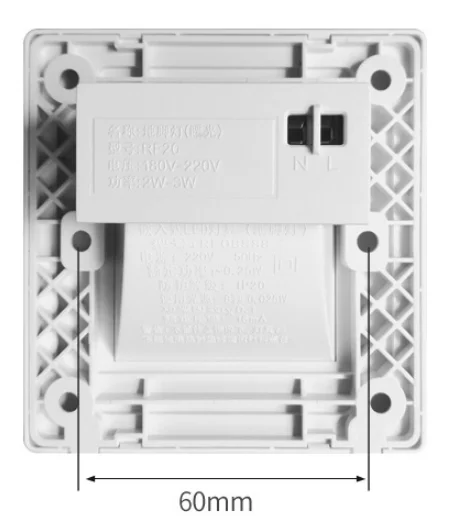 Foot wall lamp 86 type embedded human body sensing foot light stair step sensing light corridor lighting