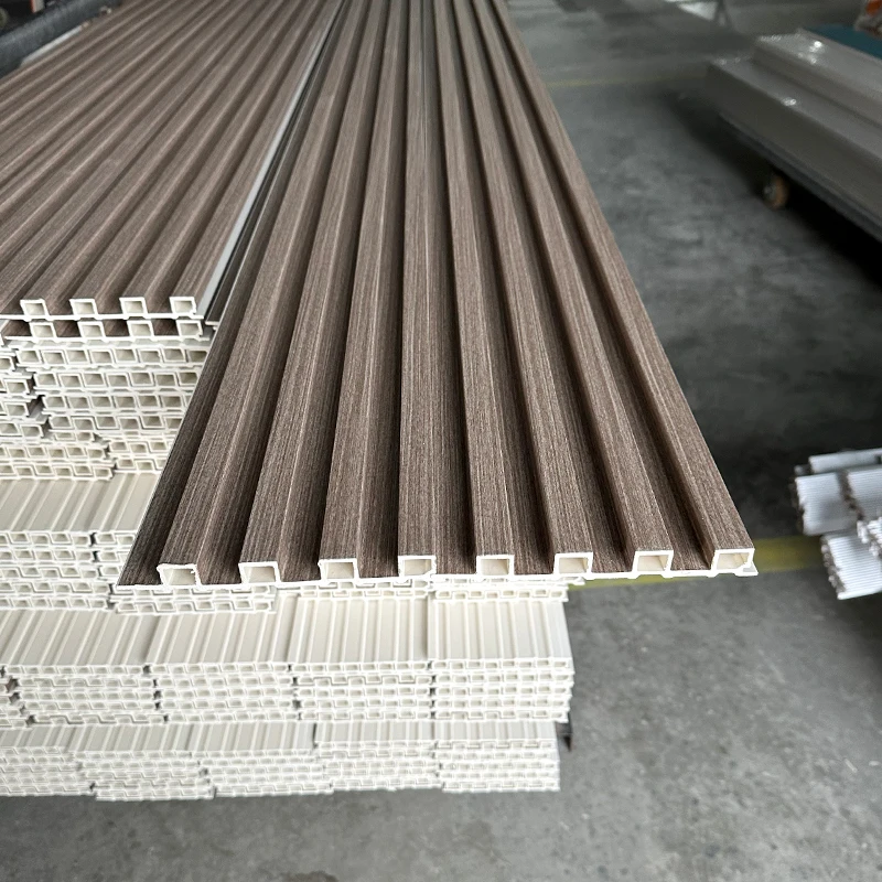 Wall Claddings Manufacturer/PVC Interior Decorative wall siding/3D hollow grille boards/WPC wall panel home decor