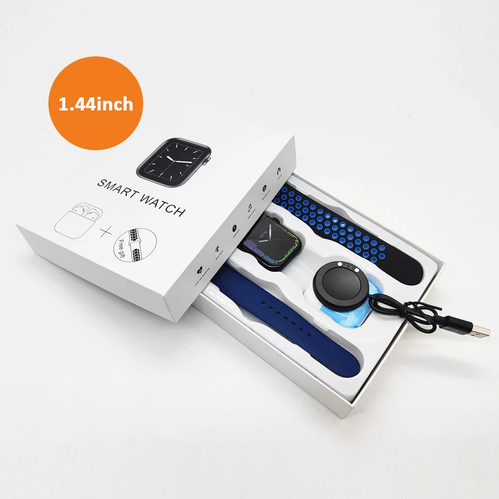 T55 Pro Max Smartwatch Box Set 2 In 1 Smartwatch Earphone Set Touch Screen Sport Watch Series 7 T55 Pro Max Smart Watch 1.44inch