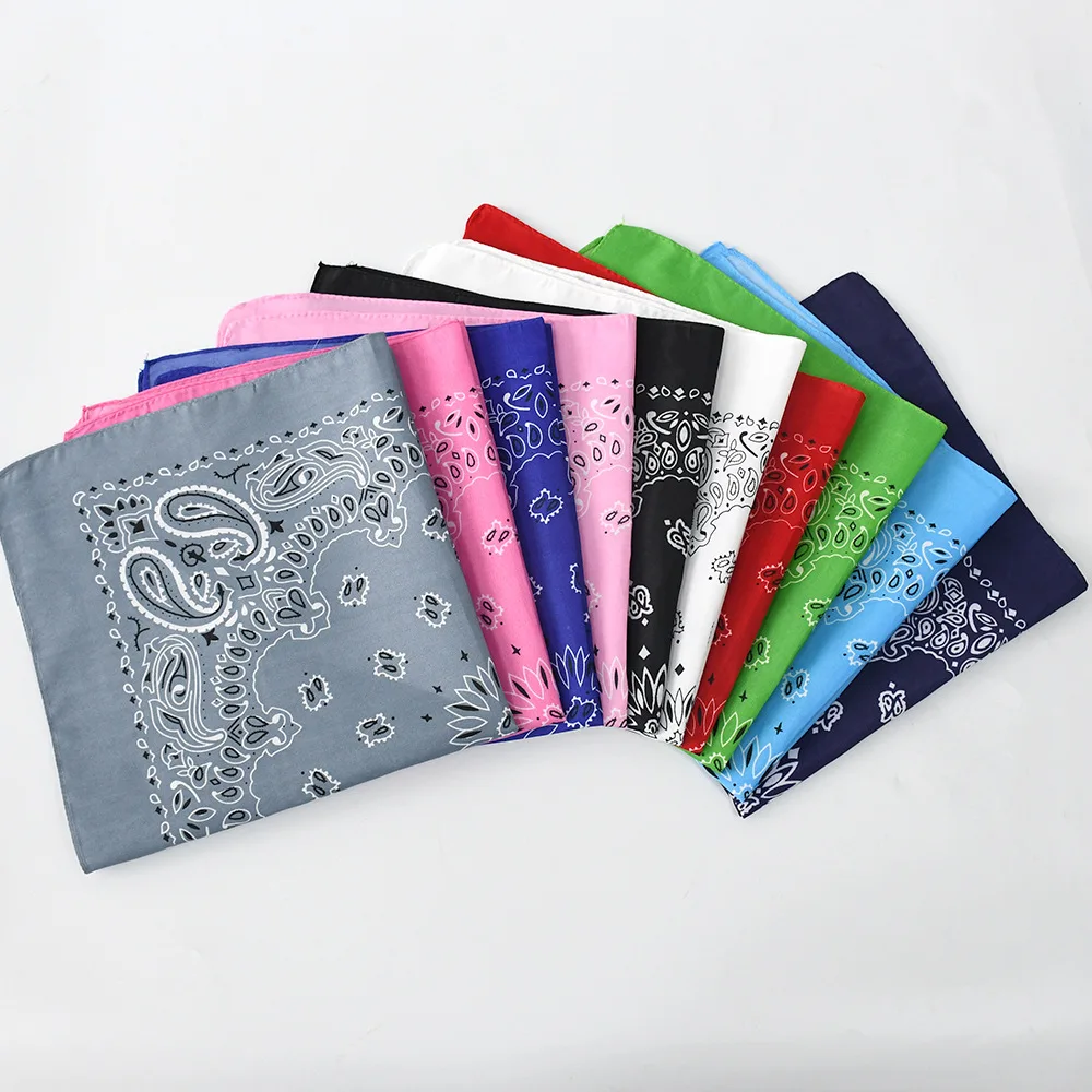 Factory Direct Cheap Price Popular Design Cotton Polyester Custom Made Printing Paisley Bandana