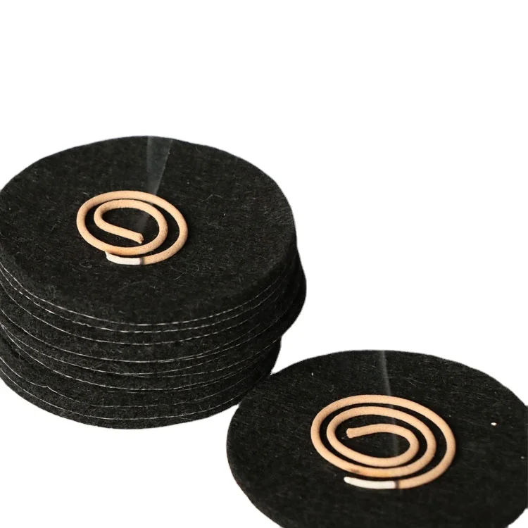 Top Quality Eco-friendly Porcelain Incense Holder Coil Ceramic Home Incense Burner Set Chimney Mat Fireproof cotton