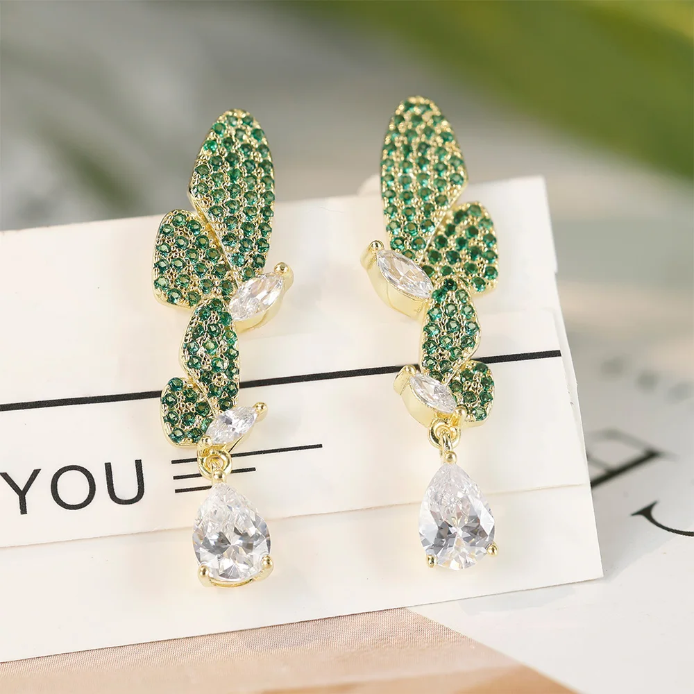 Grace Jewelry Zircon Luxury Statement Custom Gold Plated Wholesale Fashion Jewelry Sets For Women