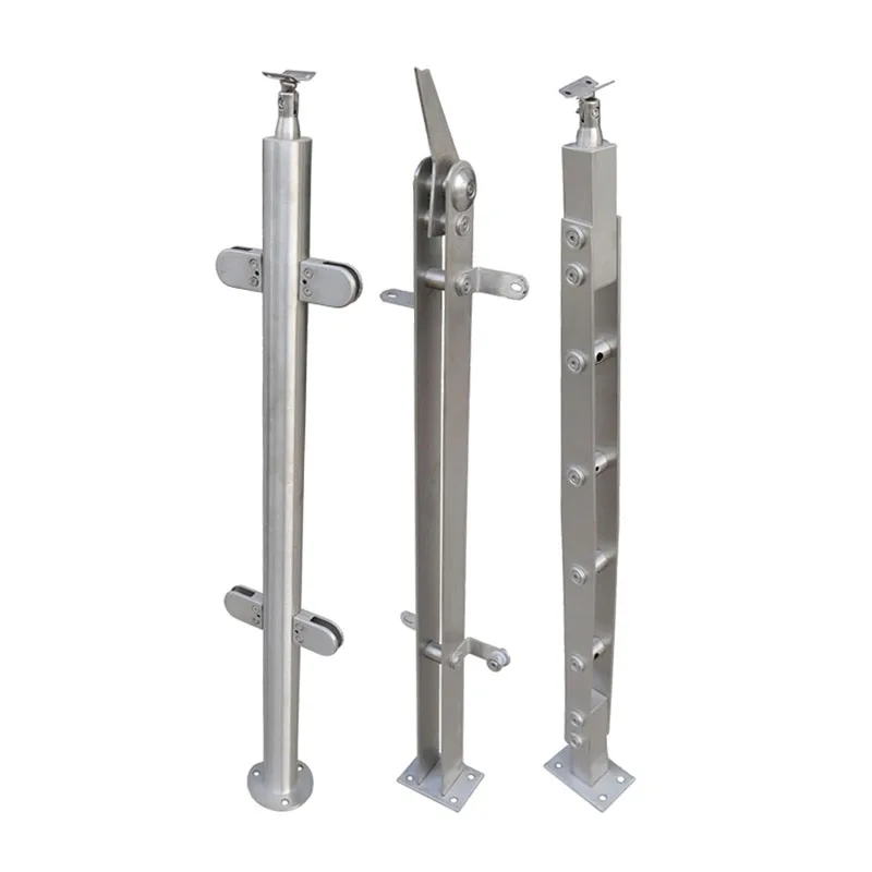 Stainless steel railing post Post Balustrade Handrail Railing Clip Glass Handrail Bracket