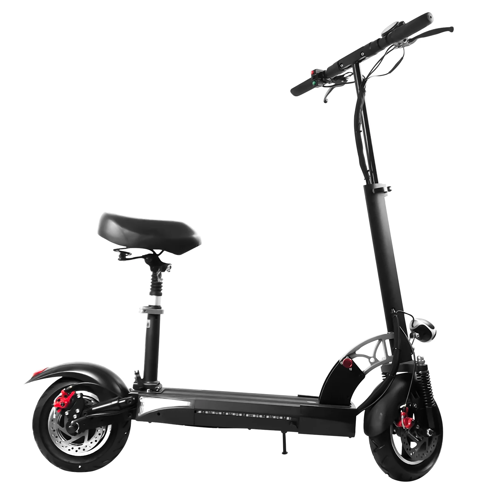 10 inch 48V 800W  15ah off-road dual motor electric scooter APP and music speaker with CE FCC ROHS OEM ODM EU and US warehouse