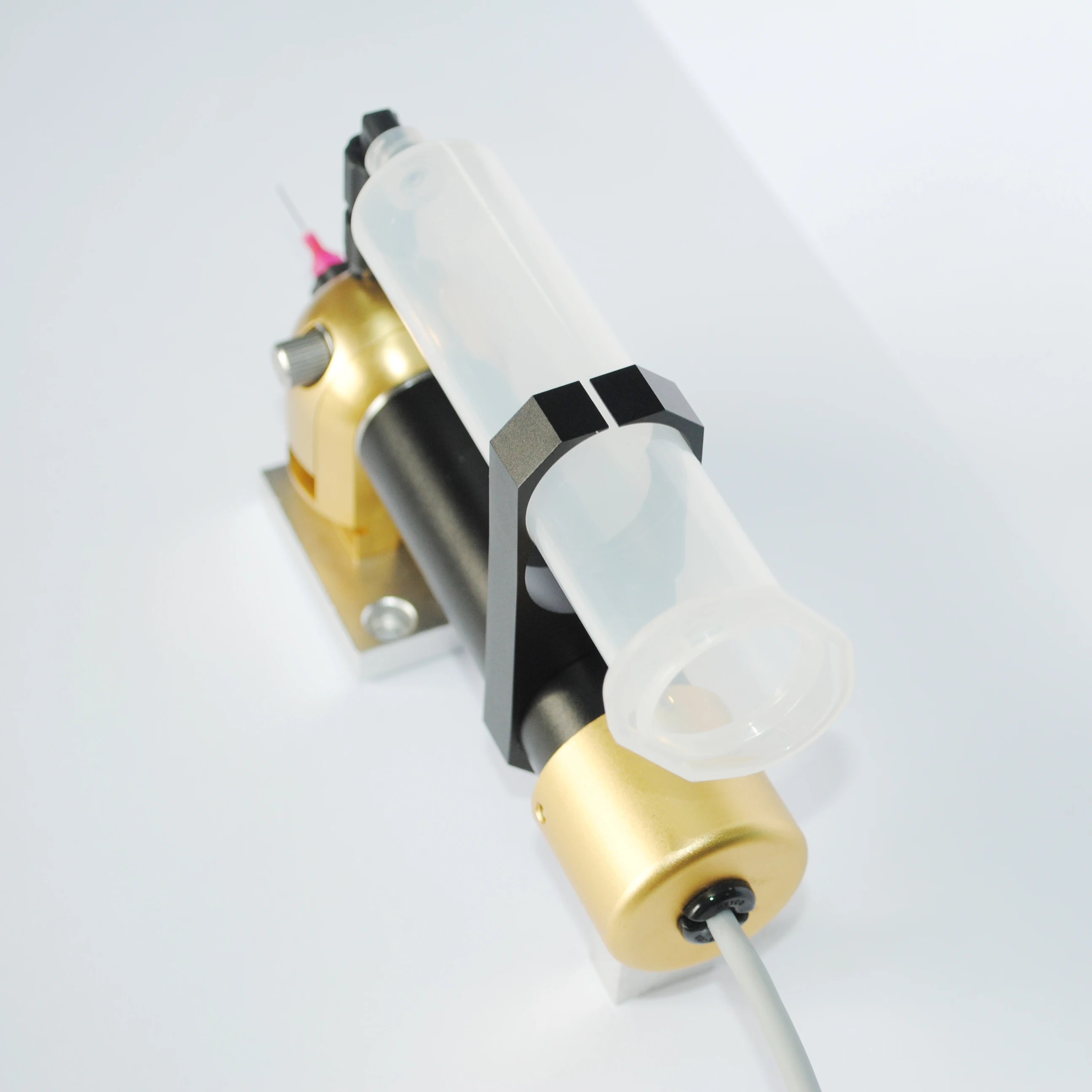 Dispensing screw valves for High viscosity medium transportation and Dosing for 3D print machine