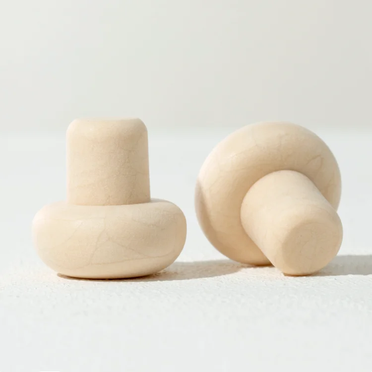 Custom any size low price small mushroom cork cap closures ball top synthetic cork stopper for glass bottle sealing