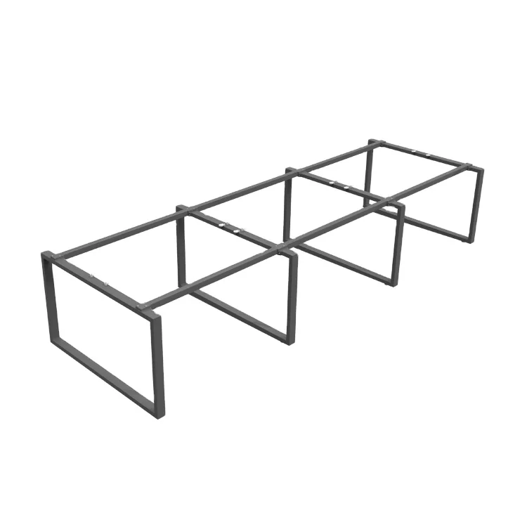 Wholesale office furniture 6 person metal table frame office workstation