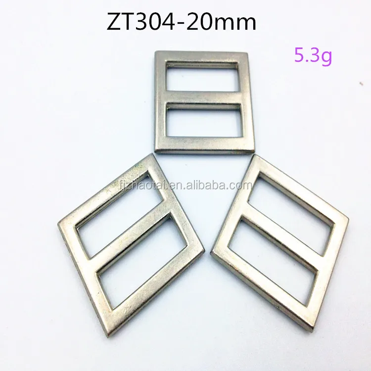 Wholesale popular metal adjustable Tri-Glide slider buckles for bag
