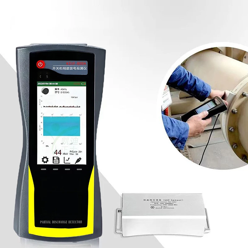 Portable Partial Discharge Detector Cable PD Detecting Analyzer Handheld PD Tester With TEV/UHF Sensor