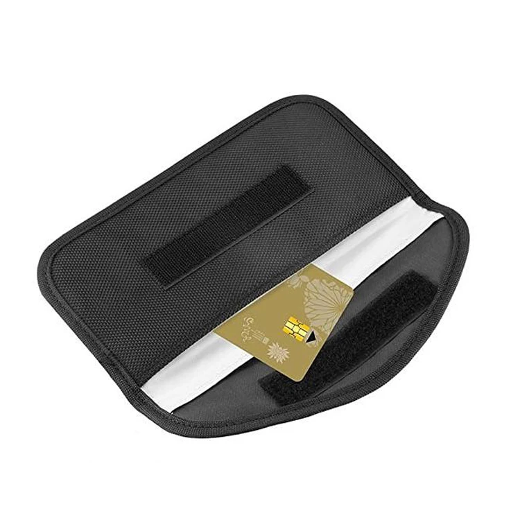 Hot Selling Signal Blocking Bag GPS RFID Faraday Bag Shield Cage Pouch Custom logo Wallet Phone Bag