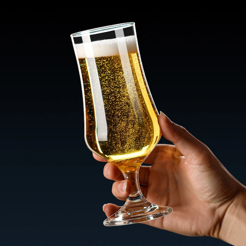 Custom Personalized Stout Belgian craft beer glasses with 12 ounce