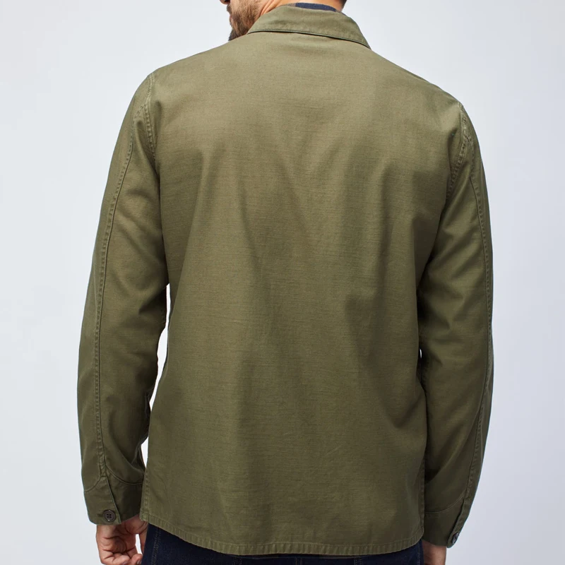 Men cotton chore jacket shirt T will botton shirt jacket for work