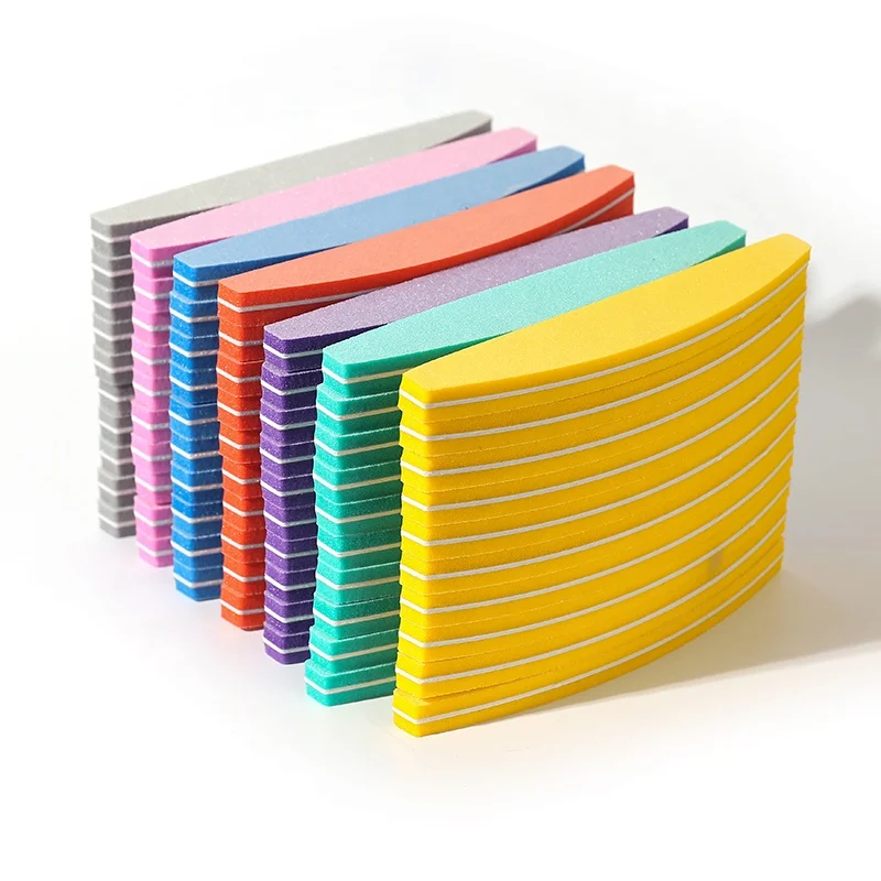 
100/180 Grit Double Sided Professional Manicure Tool Kit Sponge Nail Files Buffers Set Nail Care Nail Art Beauty Easy Apply 