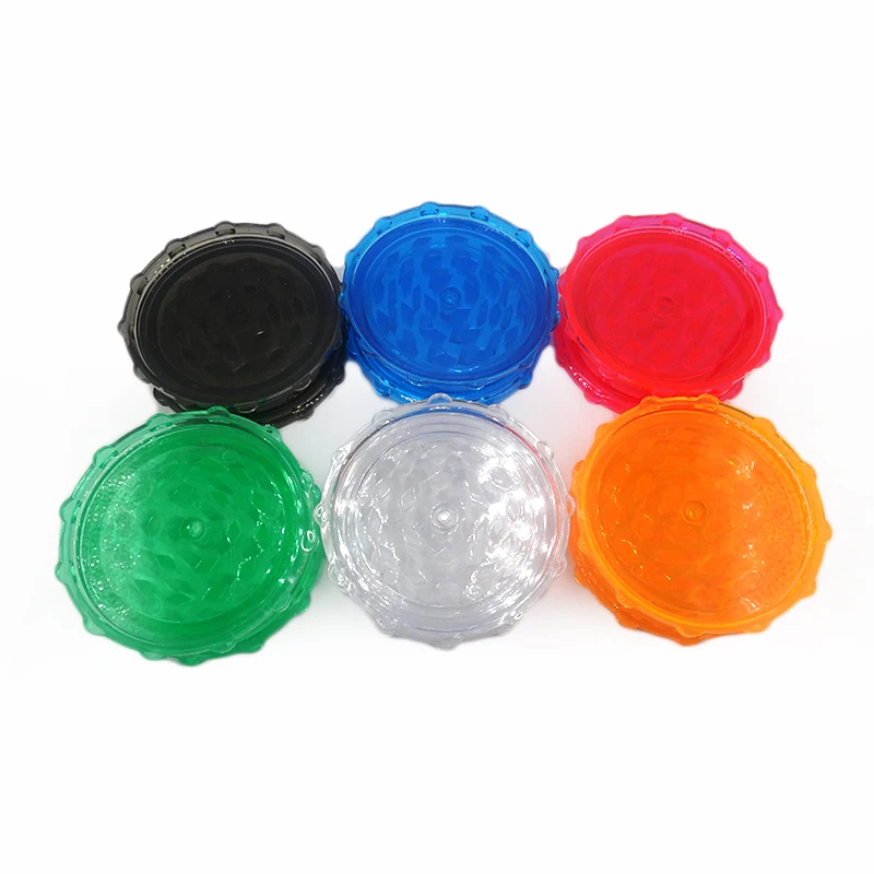 75mm Grinder Large Weed Multi Layers Tobacco Herb Grinder Cutter Smoke Yellow Plastic Herb Grinder