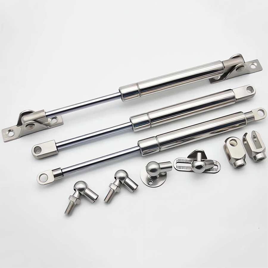 785 mm Stainless Steel 304/316 Gas Strut Lift Support Shocks for Marine Vessel Naval Motor Yacht Engine Hood 350 Stroke