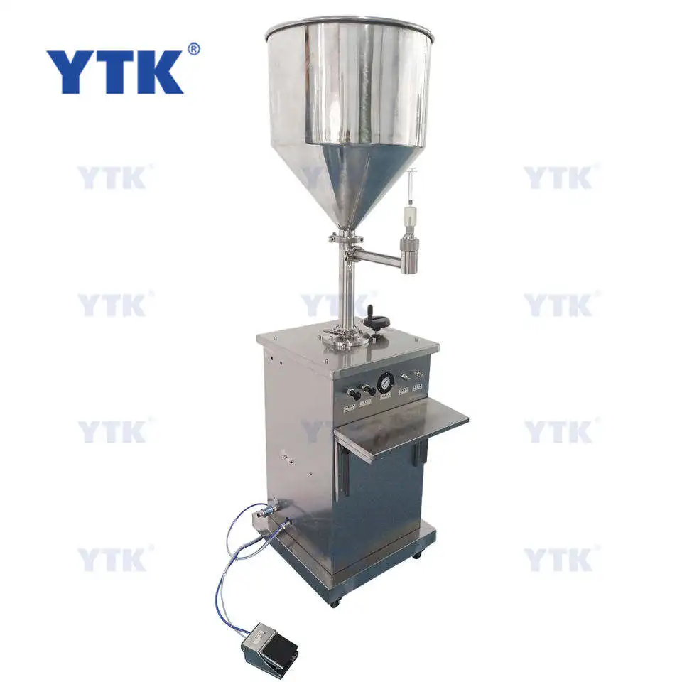 YTK-SG Pneumatic Cream Sauce filler Light needle syringe Honey paste unidirectional needle Vertical gel  Filling Machine