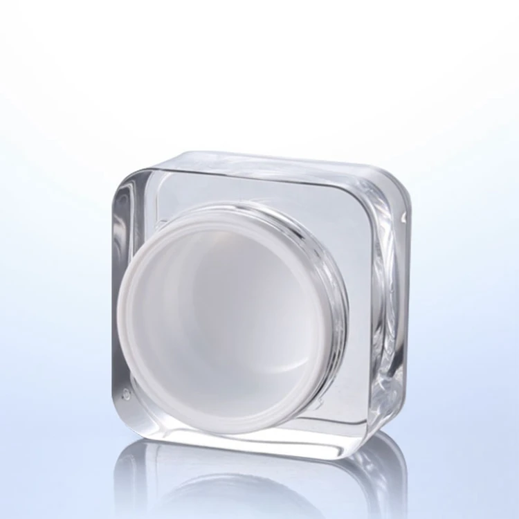 Wholesale square cosmetic packaging jars 30g cream jar