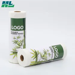Nonwoven Oil Absorbent Towels Disposable Spunlace Cleaning Cloth Kitchen Reusable Bamboo Paper Towels