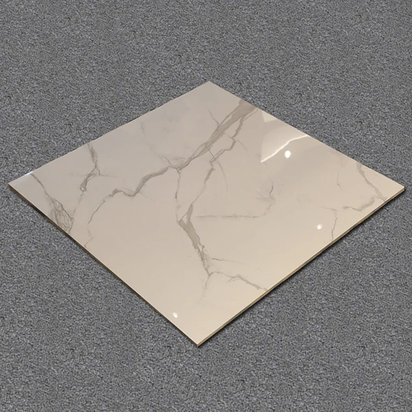 Фабрика 60x60 600x600 Глянцевая белая фарфоровая плитка для пола из мрамора Piso Porcelanato гостиной