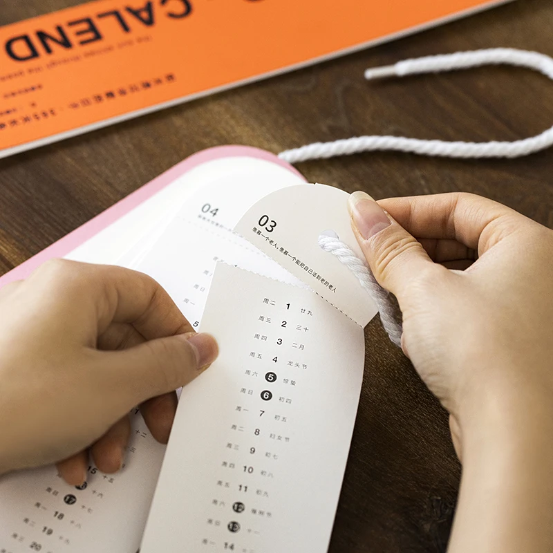 2022 Simple Ins Style Wall Calendar Creative Writable Calendar Notes Fashionable Wall Decoration Stationery Accessories Supplies