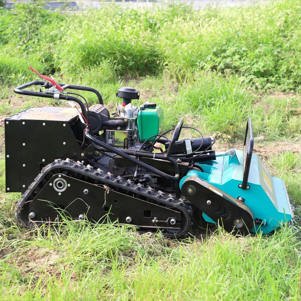 Cheapest 16HP Gasoline Robot Lawn Mower Grass Cutter Flail Mower Wheel Mowers Petrol Lawnmower