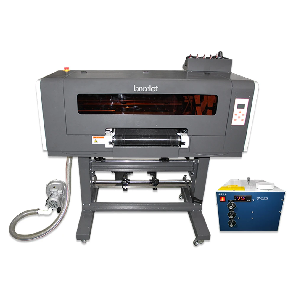 High quality silent guide rail uv dtf printer uv dtf printer transfer uv dtf printer machine with laminator all in one machine