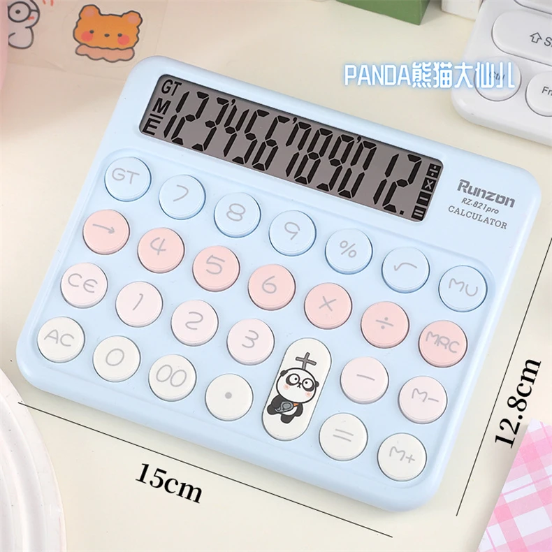 Calculators LCD Display Store Office Desktop Customized Logo Stationery Cientifica Calculadora Solar 12 Digits Calculator