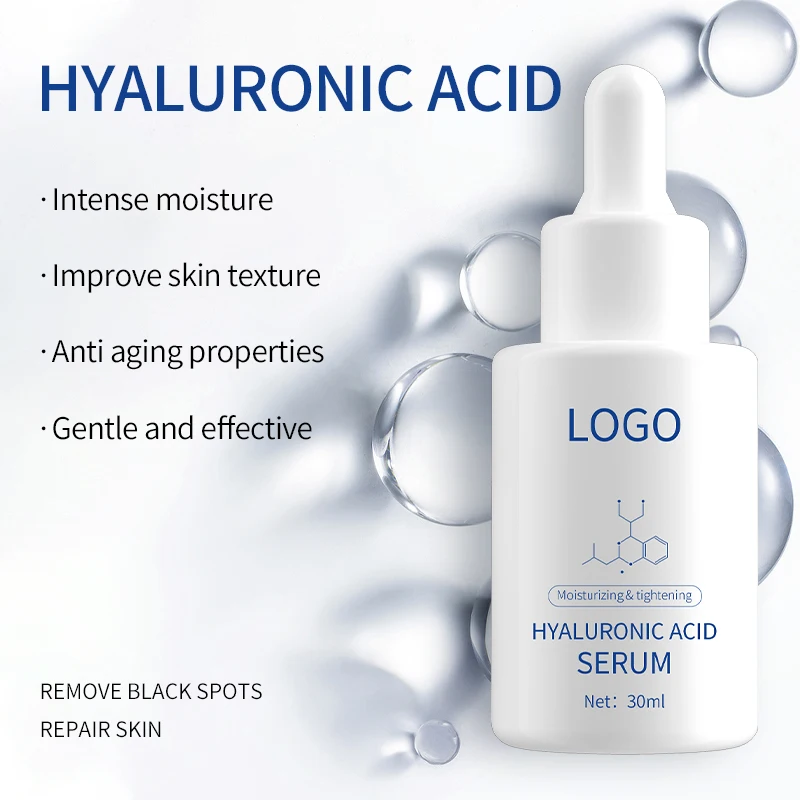 Private Label Oem Anti Wrinkles Hyaluronic Acid Facial Repair Whitening Brightening Moisturizing Skin Care Face Serum